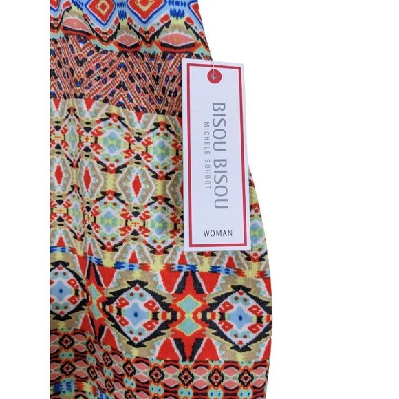 Womens NEW Plus Size Skirt 3X Pull On Stretch Bohemian Geometric Art To Wear - Picture 3 of 5